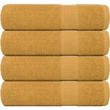 vidaXL Kopalne brisače 4 kos zlata 100x150 cm 360 g/m² 100% bombaž Cene