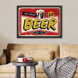 Wallity Uokvirena slika Ledeno hladno pivo 2, 35x45 cm | Eponuda.ba