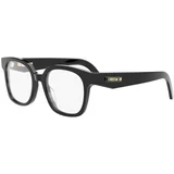CO S5I Black Square Eyeglasses ONE SIZE (51) Črna/Kristalna