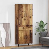 vidaXL Highboard Zidne Staro drvo 69,5 x 34 x 180 cm Konstruirano drvo | shoptok.hr