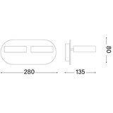 Ideal Lux led zidno spot svetlo oby 2xLED/6W/230V cri 90 bela | Eponuda.com