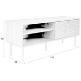 White Label Rjava TV omarica v orehovem dekorju 120x50x40 cm Stripes – | Shoptok.si