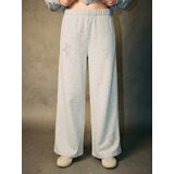 Sinsay Wide-leg hlače s ukrasnim cirkonima | shoptok.hr