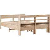 vidaXL Posteljni okvir brez vzmetnice 120x200 cm trdna borovina | Shoptok.si