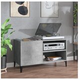  Omarica za gramofonske plošče betonsko siva 84,5x38x48 cm les | Shoptok.si