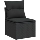 vidaXL 6-dijelni set vrtnih sofa s jastucima crni od poliratana | shoptok.hr