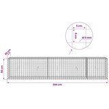  Gabion s žicom debljine 5 mm i mrežom 5x5 cm 250x30x50 cm - 30 cm 50 cm 250 cm | shoptok.hr