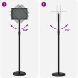  Stalci za sajmove Crna 25 x 25 x 125 cm Aluminij | shoptok.hr