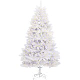  Umjetno božićno drvce s nogom Bijela 210 cm PVC i čelik | shoptok.hr