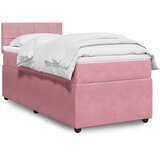 Box spring krevet s madracem ružičasti 100x200 cm baršunasti Cijene
