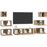  Set TV komoda Zidne Ostalo s pohranom s vratima 8 pcs hrast artisan 60 x 30 x 30 cm | shoptok.hr