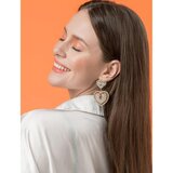Fenzy Elegantne Naušnice Sa Kamenčićima, Crvene Boje | shoptok.hr