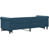  Dnevni krevet na razvlačenje plavi 80 x 200 cm baršunasti | shoptok.hr