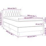  Box spring s madracem LED tamnosivi 100x200 cm tkanina | shoptok.hr