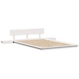  Krevetna konstrukcija s uzglavljem Smeđa 135 x 190 cm boja drva | shoptok.hr