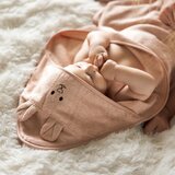 BabyOno Ručnik bambus 100x100 cm, with ears, prljavo roza | Eponuda.com