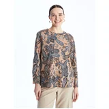 LC Waikiki Crew Neck Floral Long Sleeve Women's Blouse