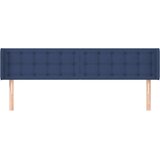  Vzglavje z ušesi modro 183x16x78/88 cm blago, (20932640) | Shoptok.si