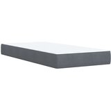 Box spring krevet s madracem tamnosivi 90x200 cm baršunasti | shoptok.hr