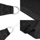  Senčno jadro 160 g/m² črno 2x2,5 m HDPE, (20965365) | Shoptok.si