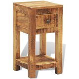 Furnova Nočna omarica z 1 predalom iz trdnega mangovega lesa, (22008180) | Shoptok.si