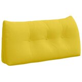 vidaXL Poglavni vzglavnik Svetlo rumena 100 x 24 x 50 cm blago, (5000277973) | Shoptok.si