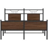vidaXL Okvir kreveta bez madraca smeđi hrast 150x200 cm izrađeno drvo | shoptok.hr