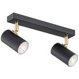  Argon 0891 - Spot svetiljka LAGOS 2xGU10/5W/230V crna/mesing | Eponuda.com