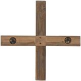 vidaXL Božično drevo z stojalom Rjava 90 cm Trdna tikovina | Shoptok.si