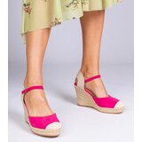 Gemre Pink wedge espadrille sandals Tedis | Shoptok.si