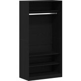 vidaXL Omara Črna Hrast 100x50x200 cm Inženirski Les, (22094590) | Shoptok.si