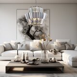 Luster na lancu DONNA 12xE14/40W/230V, prečnik 55 cm, mat hrom | Eponuda.com