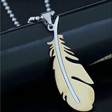 IZMAEL Ogrlica SI-34159 Feather - Zlata | Shoptok.si