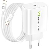Oem Mayaxess, Omrežni polnilnik za Fairphone 4 20W + 1m USB-C kabel, Bela, (5000275877) Cene