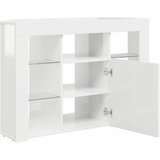  Kotni LED TV ormar Zidne Visoki sjaj bijela 100x40x68cm | shoptok.hr