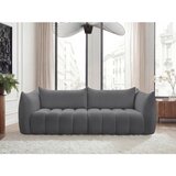 Bobochic Paris Siva sedežna garnitura iz tkanine bouclé 286 cm Azra – | Shoptok.si