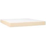  Krevet s oprugama i madracem krem 180x200 cm od tkanine | shoptok.hr