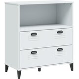  Visoka komoda VIKEN bijela 80 x 40 x 200 cm od masivne borovine | shoptok.hr