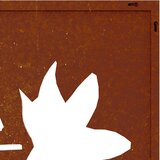  Vrtni zidni ukras 55x55 cm čelik CORTEN uzorak javorovog lišća | shoptok.hr