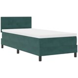  LED Box Spring Krevet Tamnozelena 80 x 200 cm Baršun | shoptok.hr