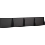  Zid za zadržavanje 4 kom. 60 x 12 x 40 cm Čelik Crna | shoptok.hr