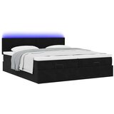 vidaXL otomanski okvir kreveta s madracima crni 200x200cm baršunasti | shoptok.hr