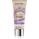 ALL DAY TONE! vlažilni tekoči puder za sijoč videz odtenek 02 Natural 30 ml