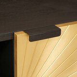  Kava Stol Crna i zlatna 100 x 54 x 40 cm Konstruirano drvo | shoptok.hr