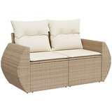  Set sofe 8 kom. Bež i krem bijela Poli Rattan i čelik | shoptok.hr