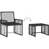  Set vanjskog namještaja s jastukom 5 pcs Crna i bijela | shoptok.hr
