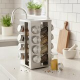 Gusto Casa Začimbnik 16-delni na vrtljivem stojalu 14x14xh28cm / inox, steklo, (5000198939) | Shoptok.si