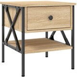 Maison Chic Nočna omarica - Nočna miza - Nočna mizica sonoma hrast 40x42x45 cm inženirski les, (21687463) Cene