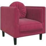  The Living Store Fotelj z blazino vinsko rdeč žamet - Enosed, (21450890) | Shoptok.si