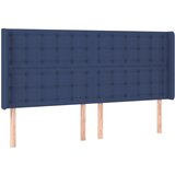 Maison Chic vzglavna omarica - nočna omarica - posteljna omarica z ušesi modro 203x16x118/128 cm blago, (21711857) Cene